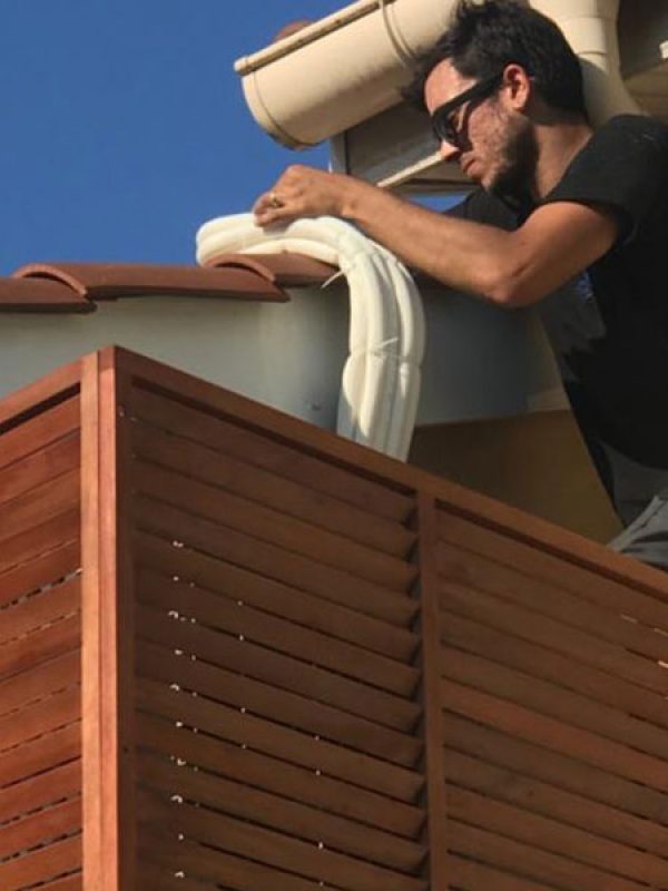 installation de climatisation par aclimax sur un chantier à lyon 4